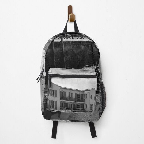 Item preview, View on the harbor of Saint-Martin-de-Ré in Black and White designed and sold by FotoMahieu.