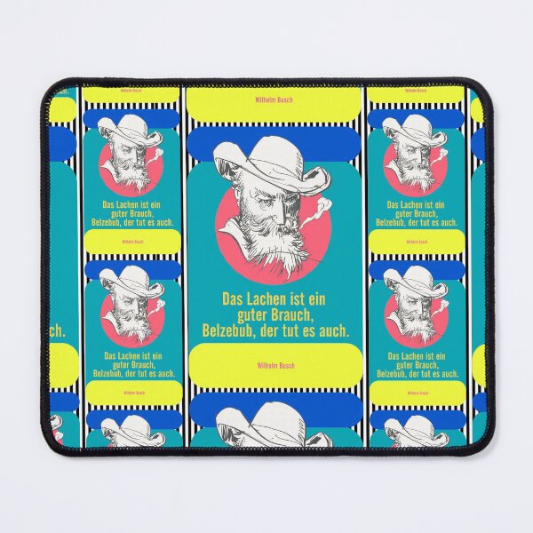 Item preview, Wilhelm Busch quote, laugh designed and sold by Mauswohn.