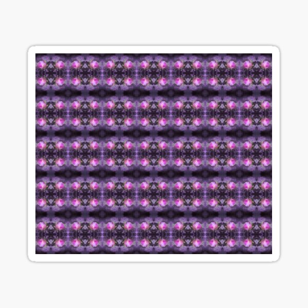 Old fashioned pink rose, purple texture pattern Sticker