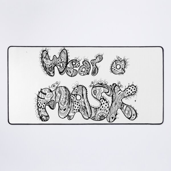 Item preview, Wear A Mask in Black and White  designed and sold by Heatherian.
