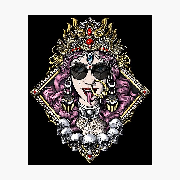 Pin by A.B. maru on • sketch | Portraiture drawing, Kali tattoo, Dark art  tattoo