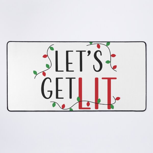 Item preview, Merry Christmas Lets Get Lit Christmas Decortions designed and sold by Happiness Creators.