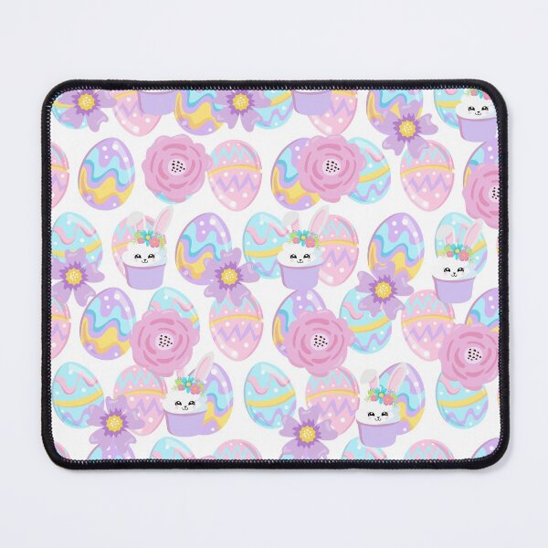 Item preview, Easter Purple Blue Theme Egg Rabbit Pattern designed and sold by dreamofdenim.