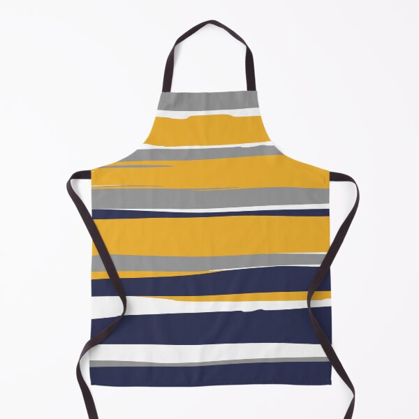 Artikelvorschau, Stripes Abstract, Yellow, Grey, Navy entworfen und verkauft von meggydesigns.