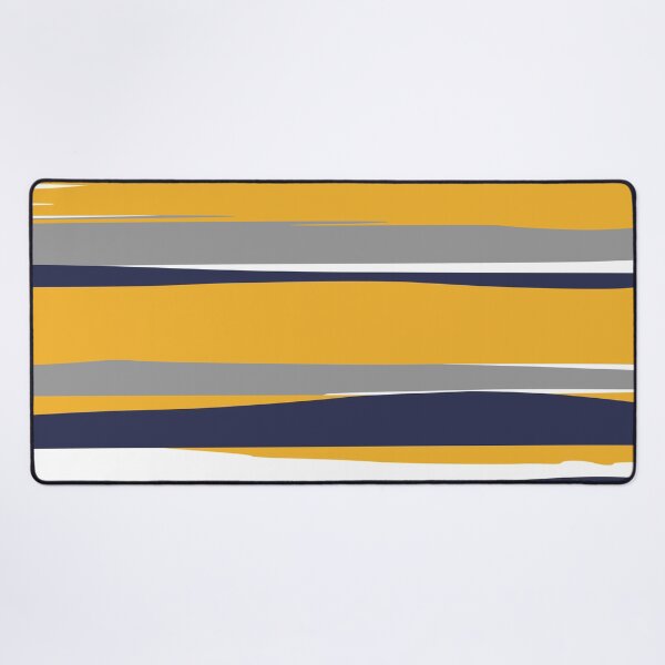 Artikelvorschau, Stripes Abstract, Yellow, Grey, Navy entworfen und verkauft von meggydesigns.