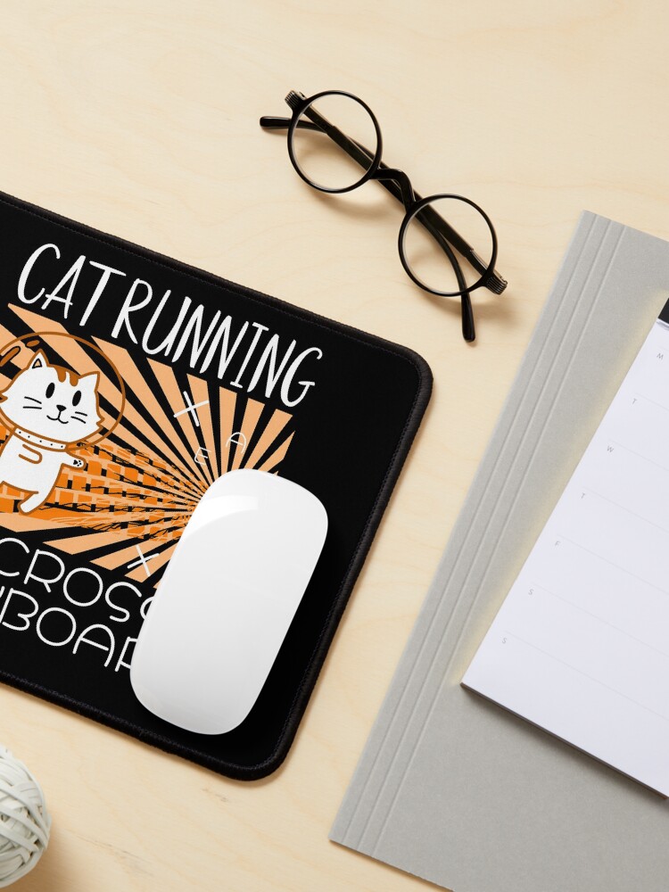Alternate view of Cat Running Across Keyboard The Space Cat Riding Keyboard Mouse Pad