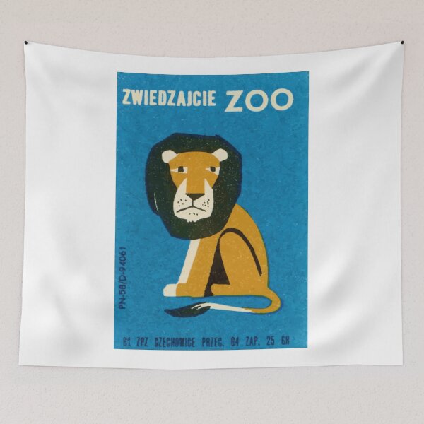 Item preview,  Polish Zoo Lion Matchbox Label designed and sold by retrographics.