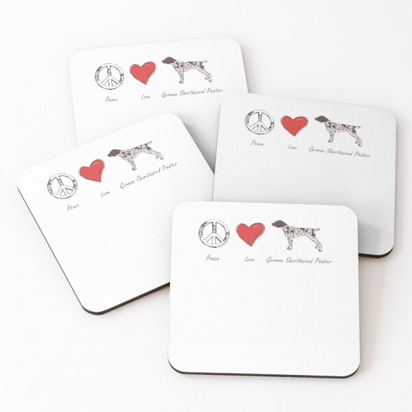 Item preview, German Shorthaired Pointer Dog Peace Love Pet Dog designed and sold by CrissWild.
