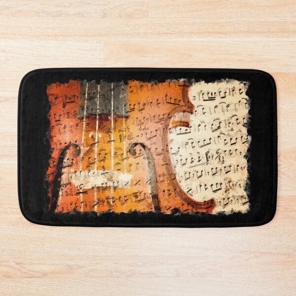 Item preview, Violin on musical note background oil effect designed and sold by Grégory DUBUS.