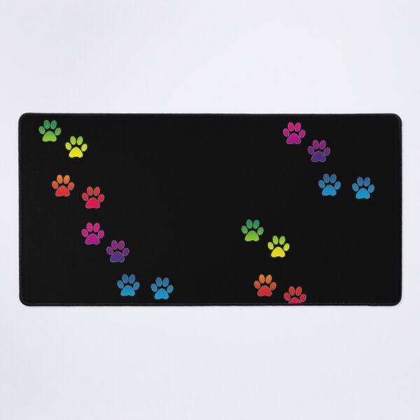 Item preview, colorful paw prints rainbow colors cute cats paw prints designed and sold by MadandMean.