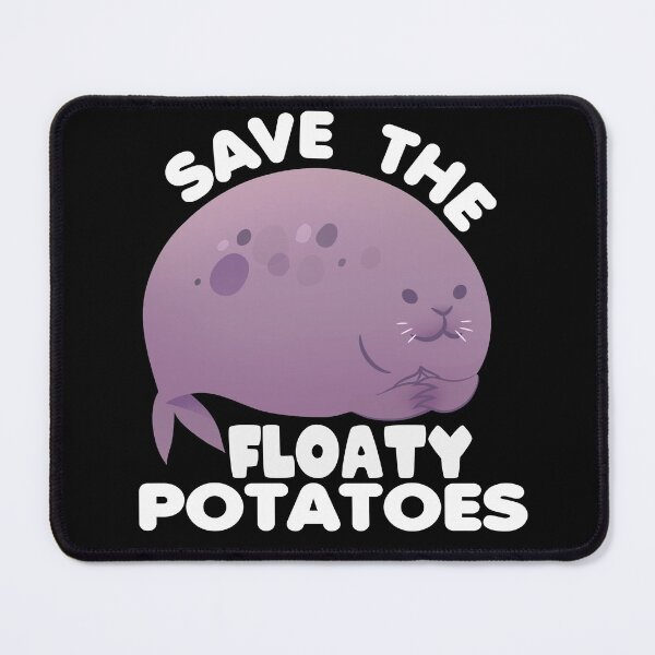 Item preview, Save The Floaty Potatoes Funny Manatee designed and sold by YueHeng Creates ⭐⭐⭐⭐⭐.