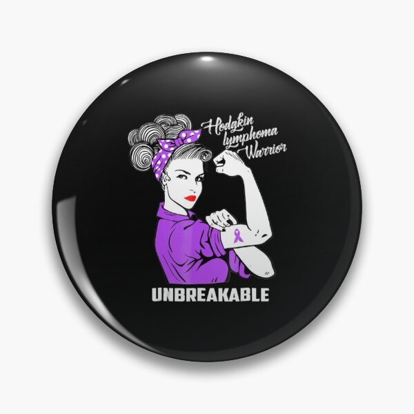 Item preview, Hodgkin Lymphoma Warrior Unbreakable Awareness designed and sold by Lossubum5683.