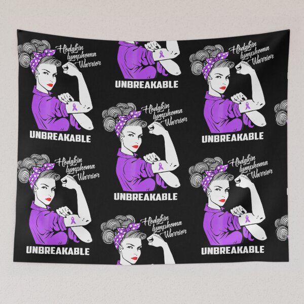 Item preview, Hodgkin Lymphoma Warrior Unbreakable Awareness designed and sold by Lossubum5683.