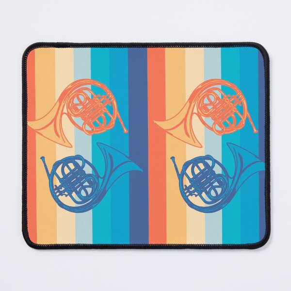 Item preview, Harmony of French Horns in Retro Rainbow  designed and sold by NattyDesigns.
