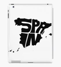 Spain Black iPad Case/Skin