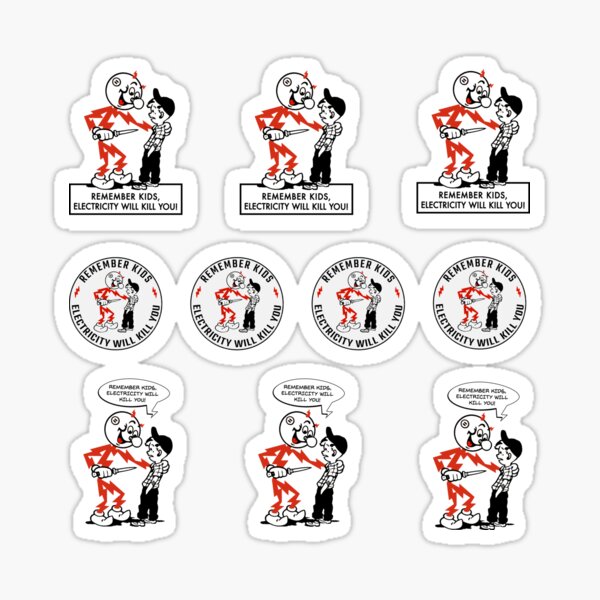 Electricity Stickers Redbubble