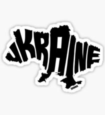 Ukraine Black Sticker