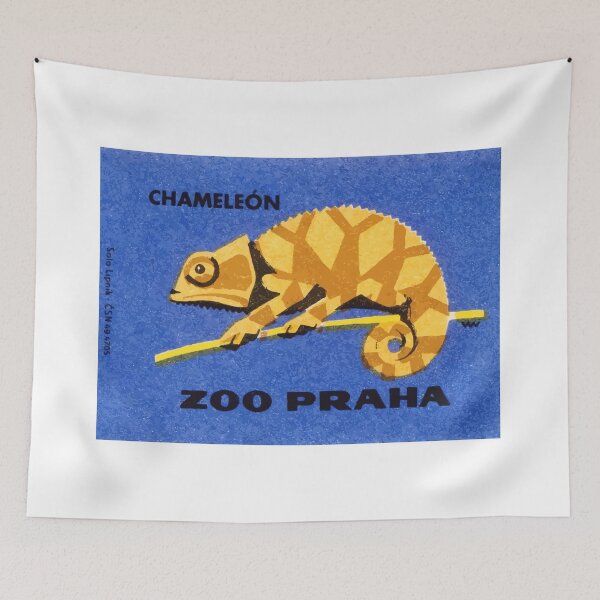 Item preview, Prague Zoo Chameleon Matchbox Label designed and sold by retrographics.