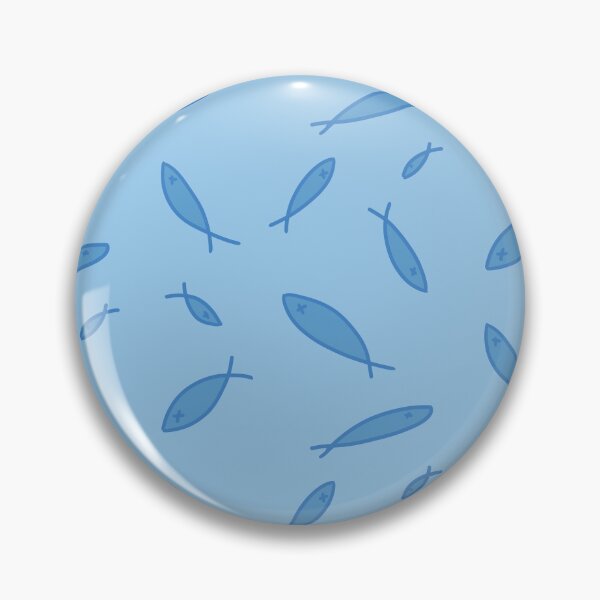 Item preview, cute blue fish design designed and sold by moonbean-art.