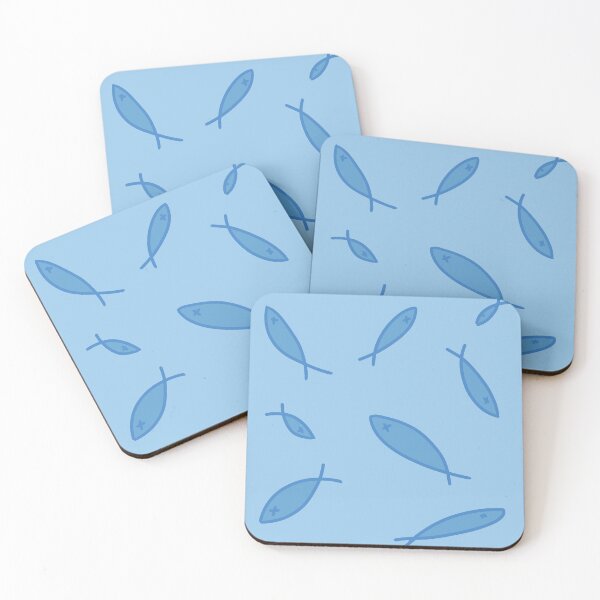 Item preview, cute blue fish design designed and sold by moonbean-art.
