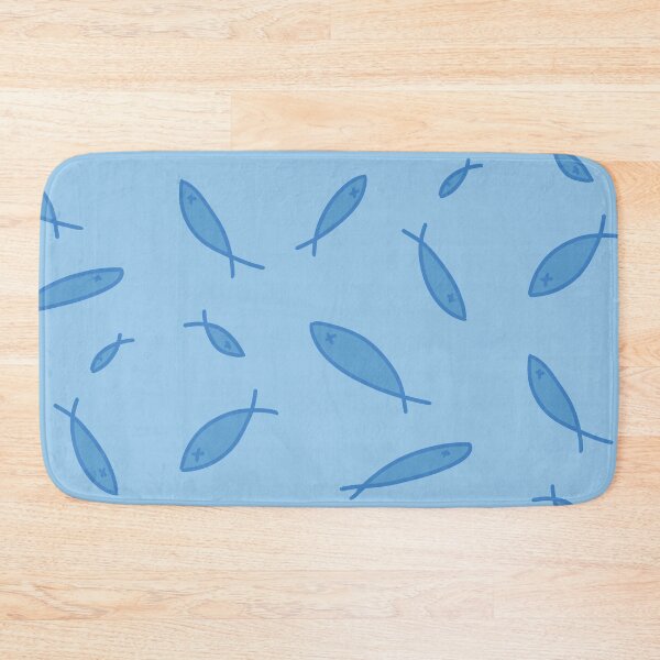 Item preview, cute blue fish design designed and sold by moonbean-art.