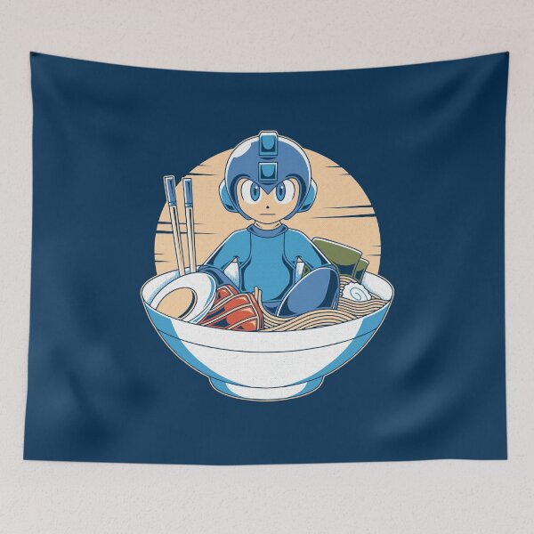 Item preview, Blue Robot Ramen designed and sold by AlundrART.