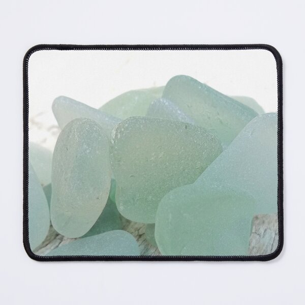 Item preview, Sea Foam Sea Glass Pieces IMAGE PRINT ONLY Small Selection on Rustic Pale Wood designed and sold by Beachy.