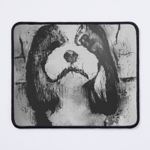Item preview,  Lhasa Apso Puppy Black Ink Portrait designed and sold by dreamofdenim.