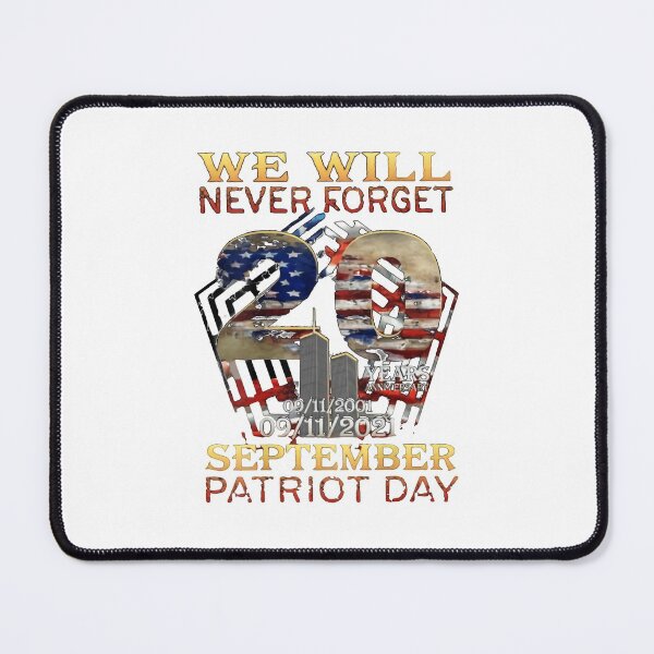Item preview, Never Forget Day Memorial 20th Anniversary 911 Patriotic T-Shirt designed and sold by Focus-Maloca.