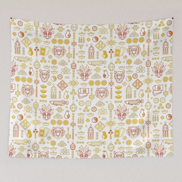 Item preview, Golden pattern in Chinese style designed and sold by Anna Pogulyaeva.