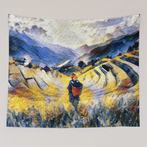 Item preview, Framed Picture Protecting terraces Poster, Tapestries designed and sold by sandra3291.