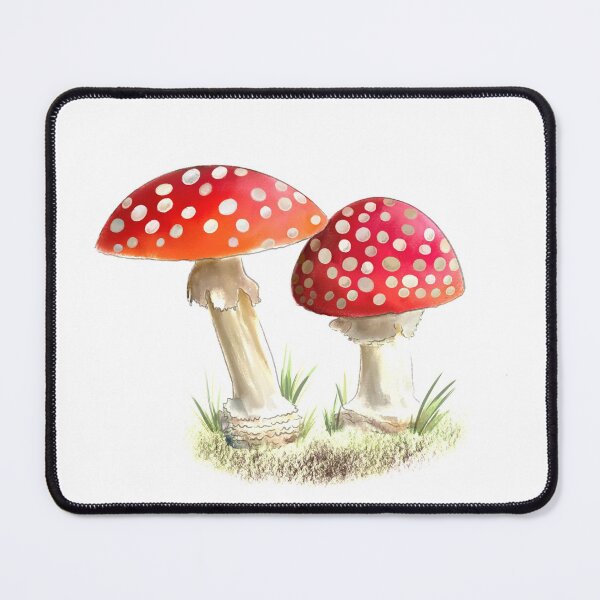 Two Red and White Woodland Toadstools Mouse Pad