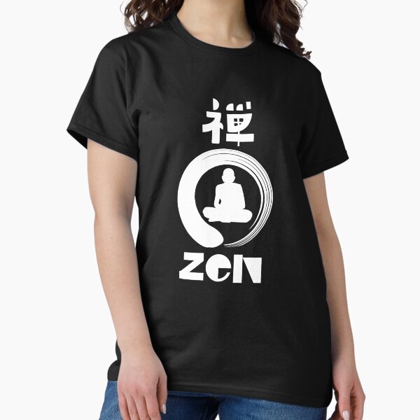 Vista previa del artículo con la obra «Zen -Blanco-», diseñado y vendido por kanjisetas.