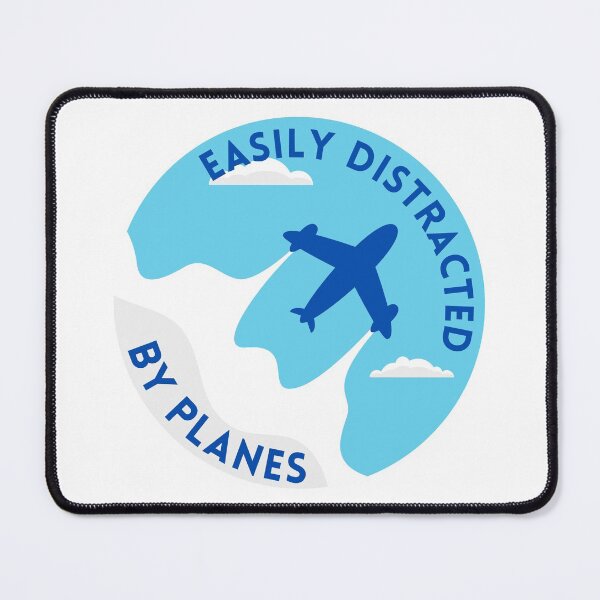 Item preview, Easily distracted by planes in blue - for airplane lovers designed and sold by yennyz.