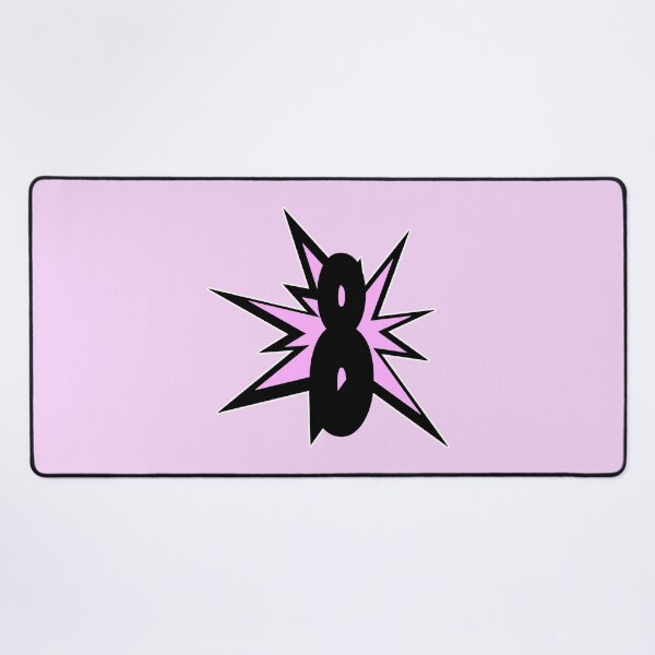 Item preview, Number 8 as a comic cartoon digits lucky number light pink - numbers designed and sold by MadandMean.