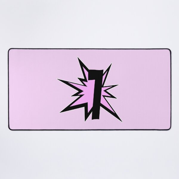 Item preview, Number seven 7 as a lucky number in light pink - numbers designed and sold by MadandMean.