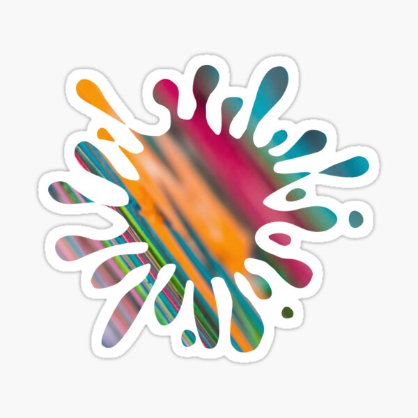 Color Splash Graffiti - Street Art Abstract Sticker