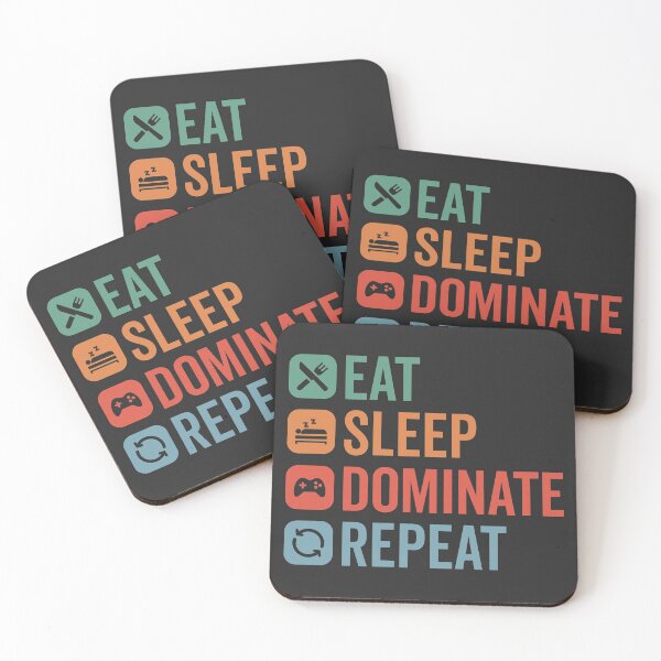 Item preview, Eat, Sleep, Dominate, Repeat designed and sold by MeowsAndMakes.