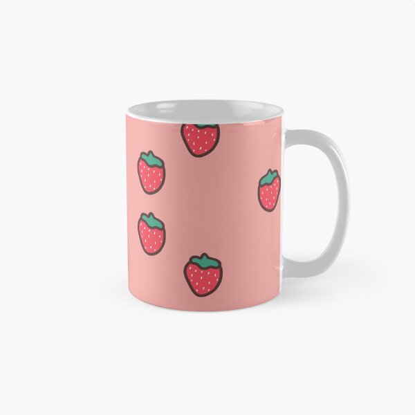 Item preview, cute pastel pink strawberry design designed and sold by moonbean-art.