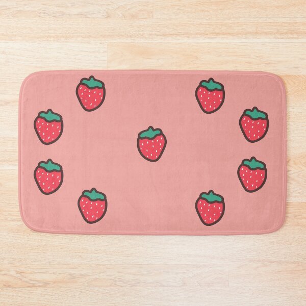 Item preview, cute pastel pink strawberry design designed and sold by moonbean-art.