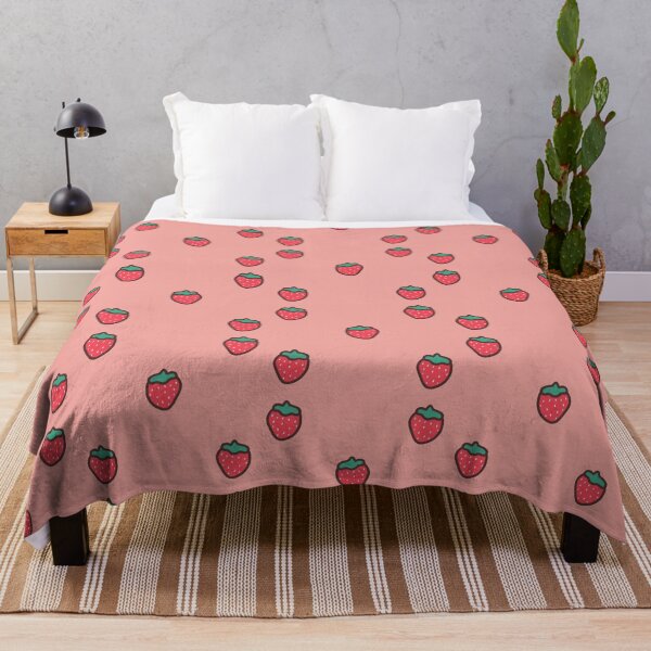 Item preview, cute pastel pink strawberry design designed and sold by moonbean-art.