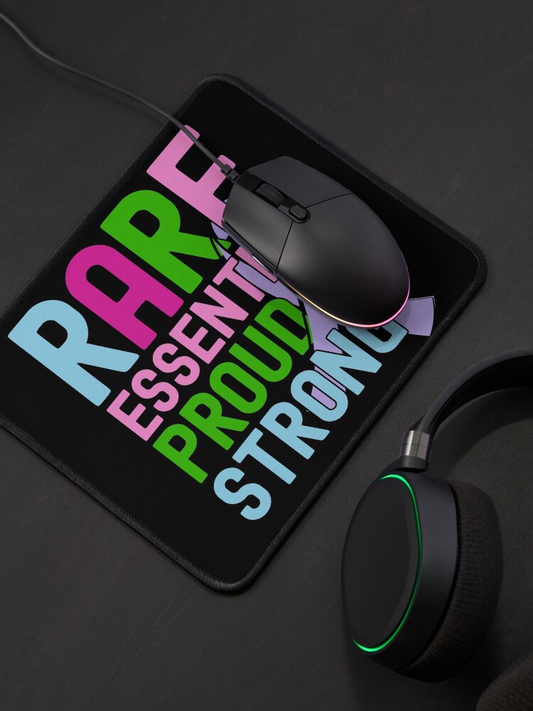 Alternate view of Rare Disease Day Essential Proud Strong People Awareness Mouse Pad