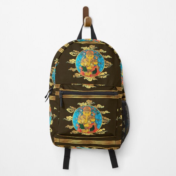 Item preview, Kerala Temple Mural Ganesha: Digital Reproduction of Hand-Painted Original on Brown & Gold designed and sold by Art-PraveenRai.