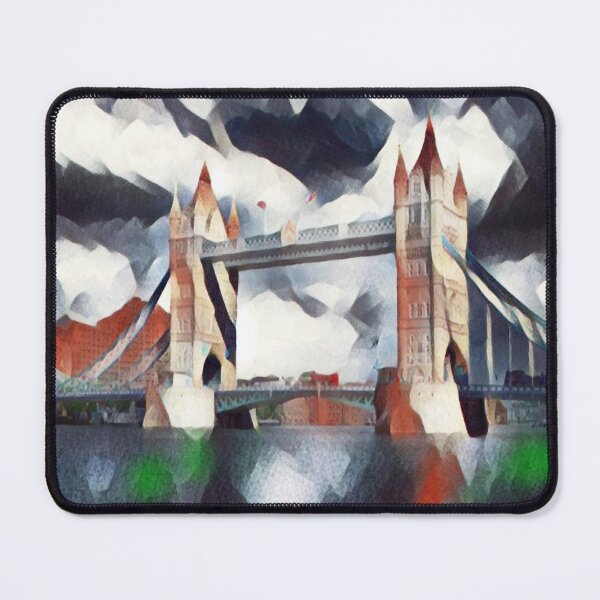 Item preview, London Tower Bridge River Thames Geometric Digital Painting designed and sold by ramazis.