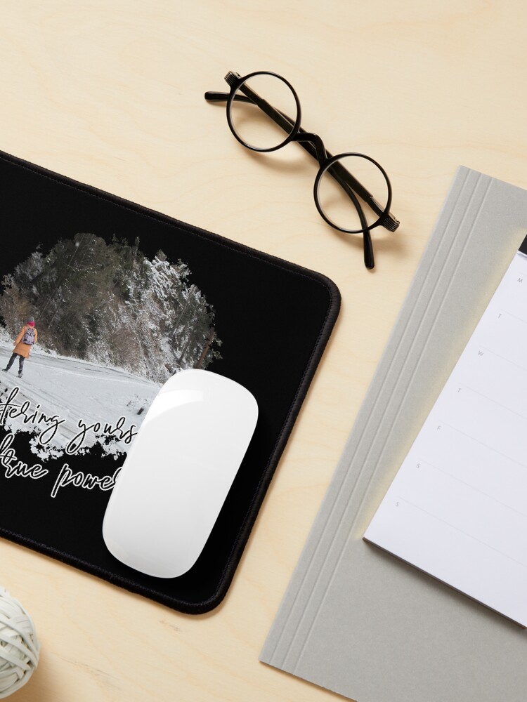 Alternate view of Mastering yourself is true power - Impactful Positive Motivational Mouse Pad