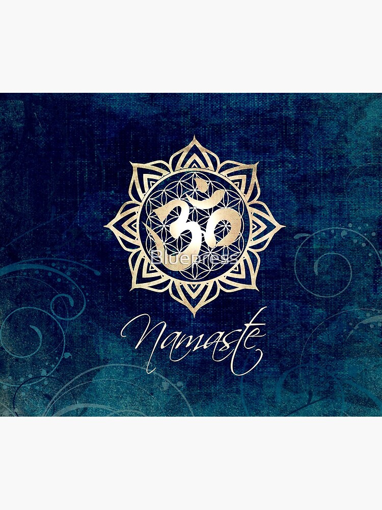 Namaste Lotus Flower of Life Mandala by Bluepress