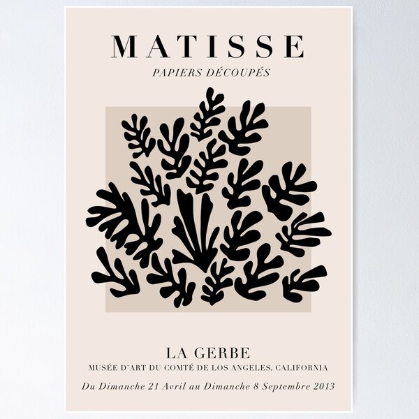 Item preview, Henri Matisse Exhibition Poster La Gerbe designed and sold by HereAndBull.