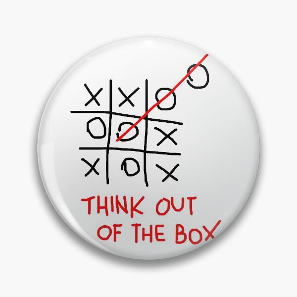 Item preview, Tic-tac-toe game: Think out of the box by Fausto Novelli FN artworks designed and sold by GudNius.