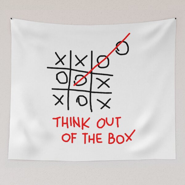 Item preview, Tic-tac-toe game: Think out of the box by Fausto Novelli FN artworks designed and sold by GudNius.