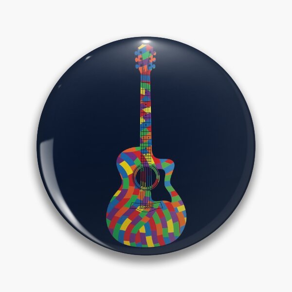 Item preview, Auditorium Style Acoustic Guitar Colorful Texture designed and sold by nightsworthy.
